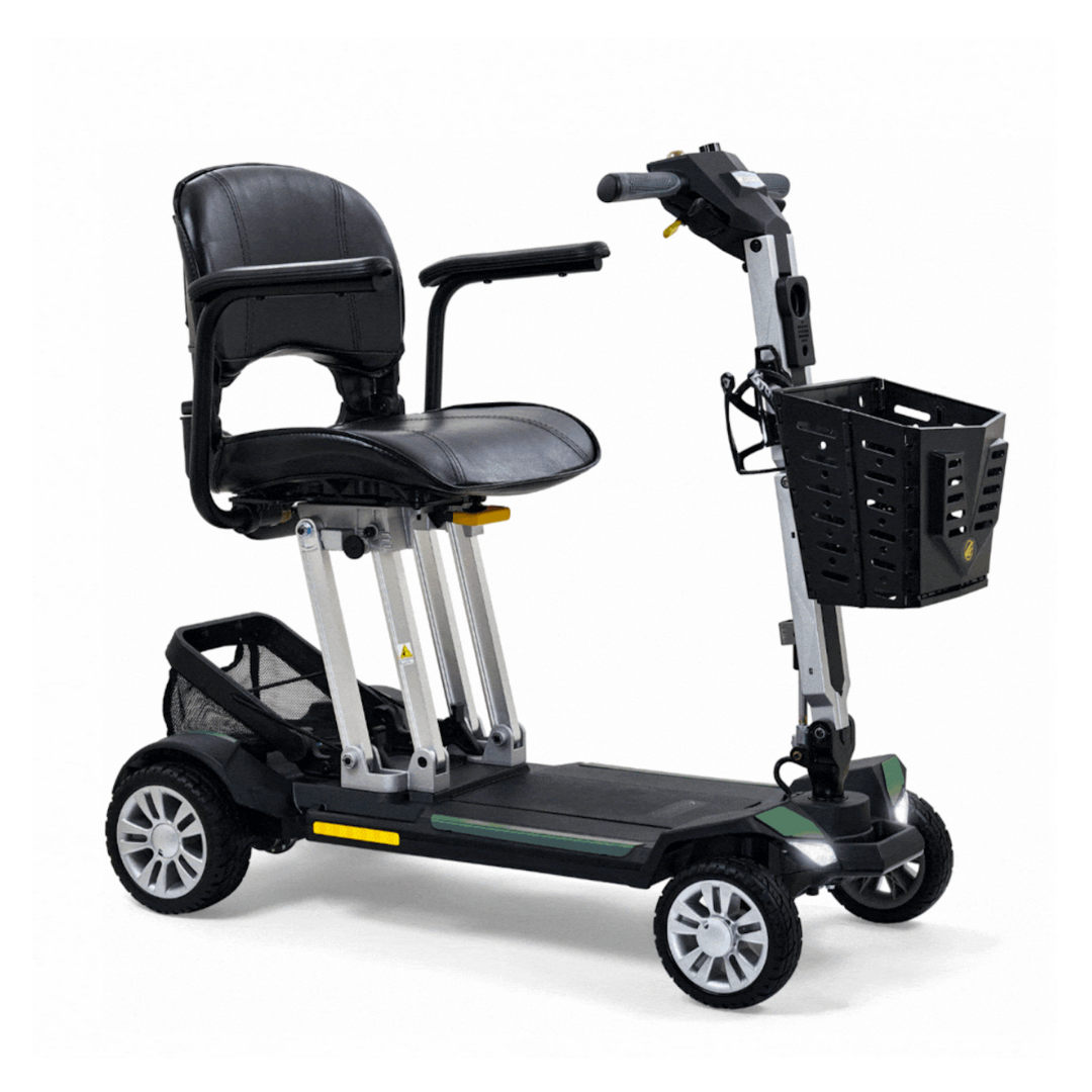 Golden Buzzaround Carry-On Folding Airline Approved Travel Scooter - Army Green